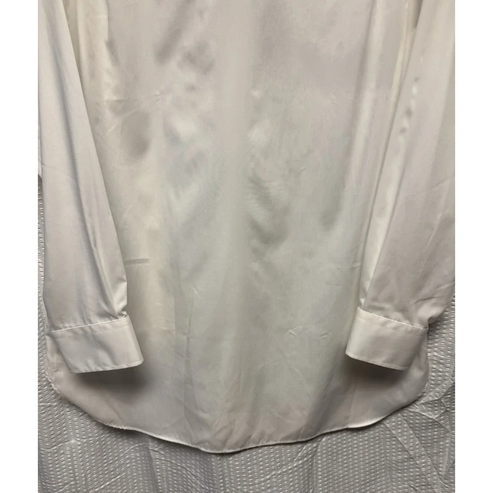 Polo Ralph Lauren Mens Classic Fit 16 1/2 32/33 Core Replen ll White Long Sleeve